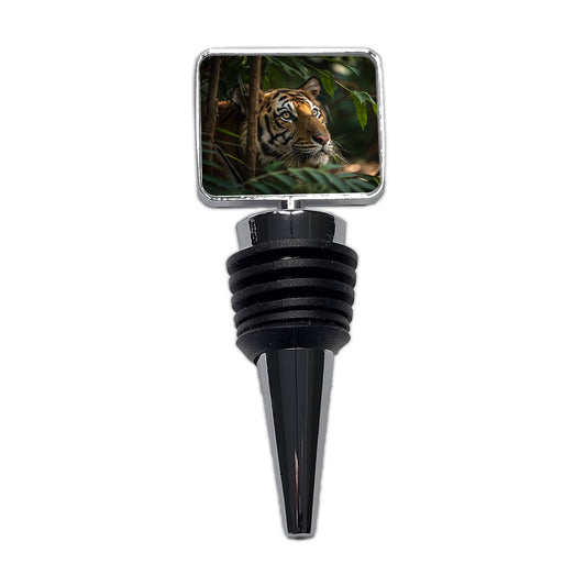 Wild Tiger Forest Jungle Wine Bottle Stopper