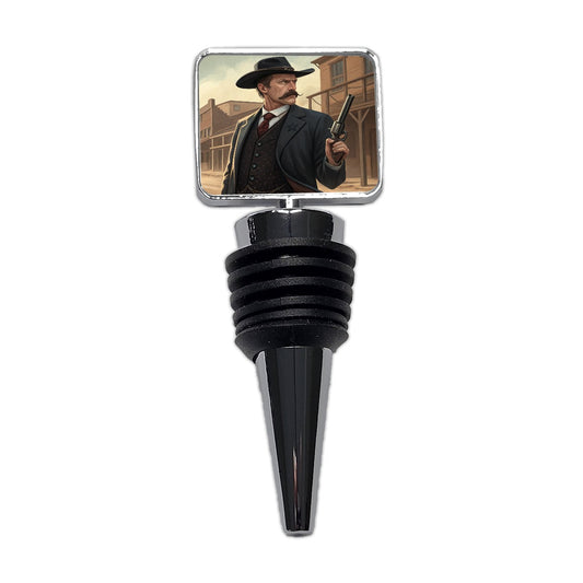 Wyatt Earp Frontier Gunslinger Wine Bottle Stopper