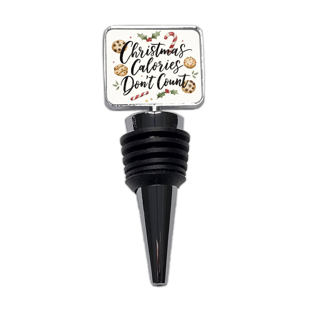Christmas Calories Don't Count Funny Wine Bottle Stopper