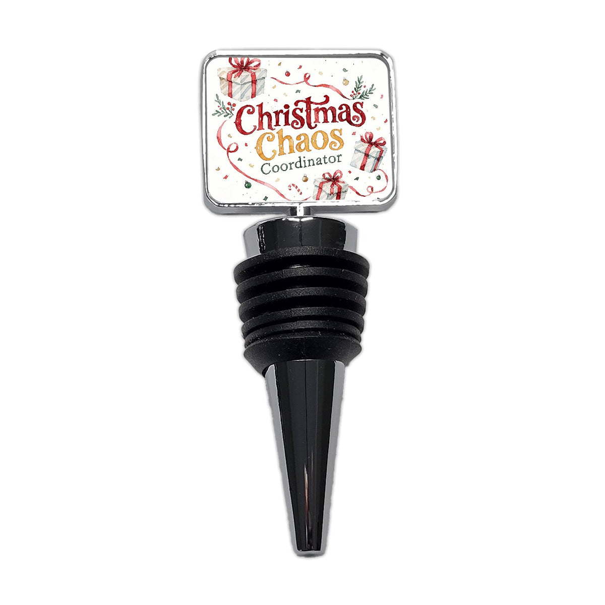 Christmas Chaos Coordinator Wine Bottle Stopper