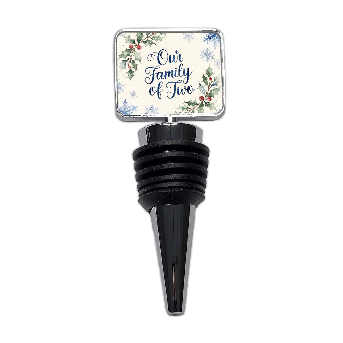 Family Of Two Christmas Wine Bottle Stopper