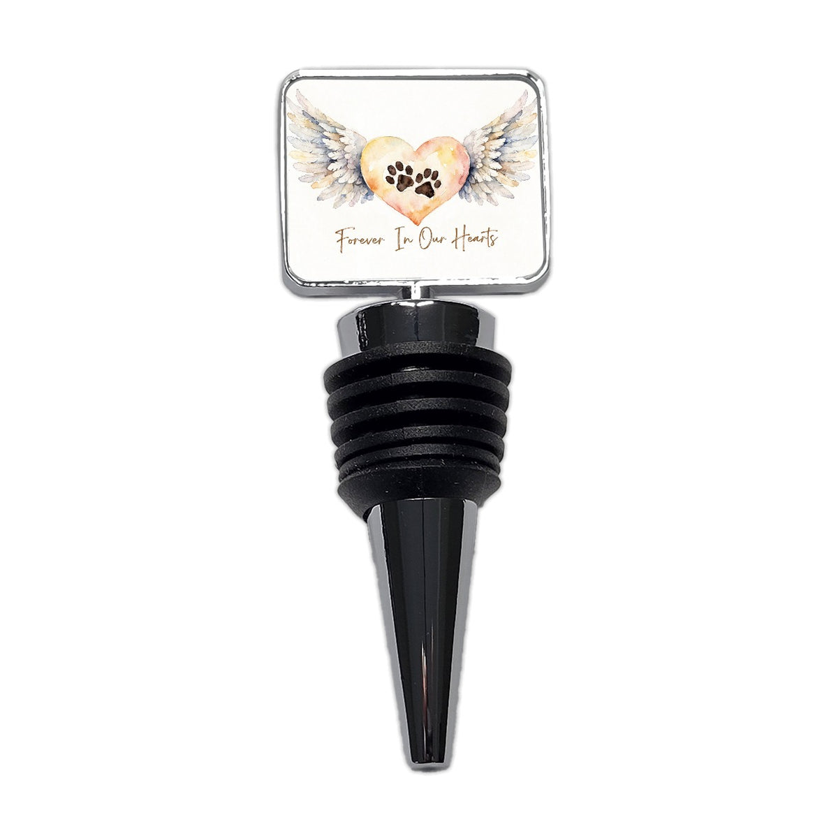 Forever In Our Hearts Dog Cag Angel Wings Wine Bottle Stopper