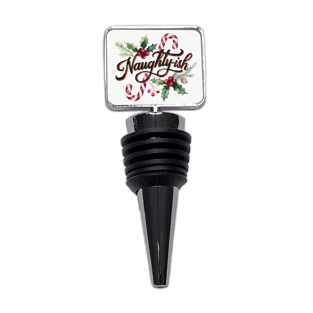 Naughty-Ish Christmas Funny Wine Bottle Stopper