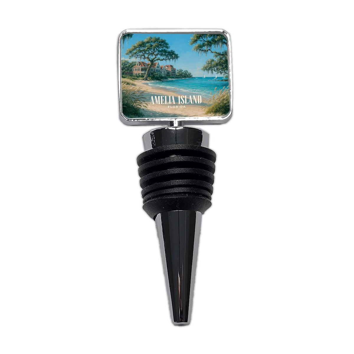 Amelia Island Florida Travel Wine Bottle Stopper