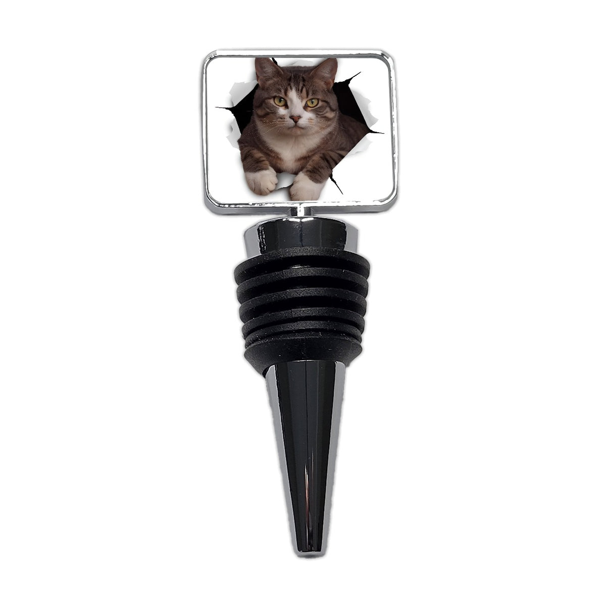 American Shorthaired Cat Breakout Wine Bottle Stopper