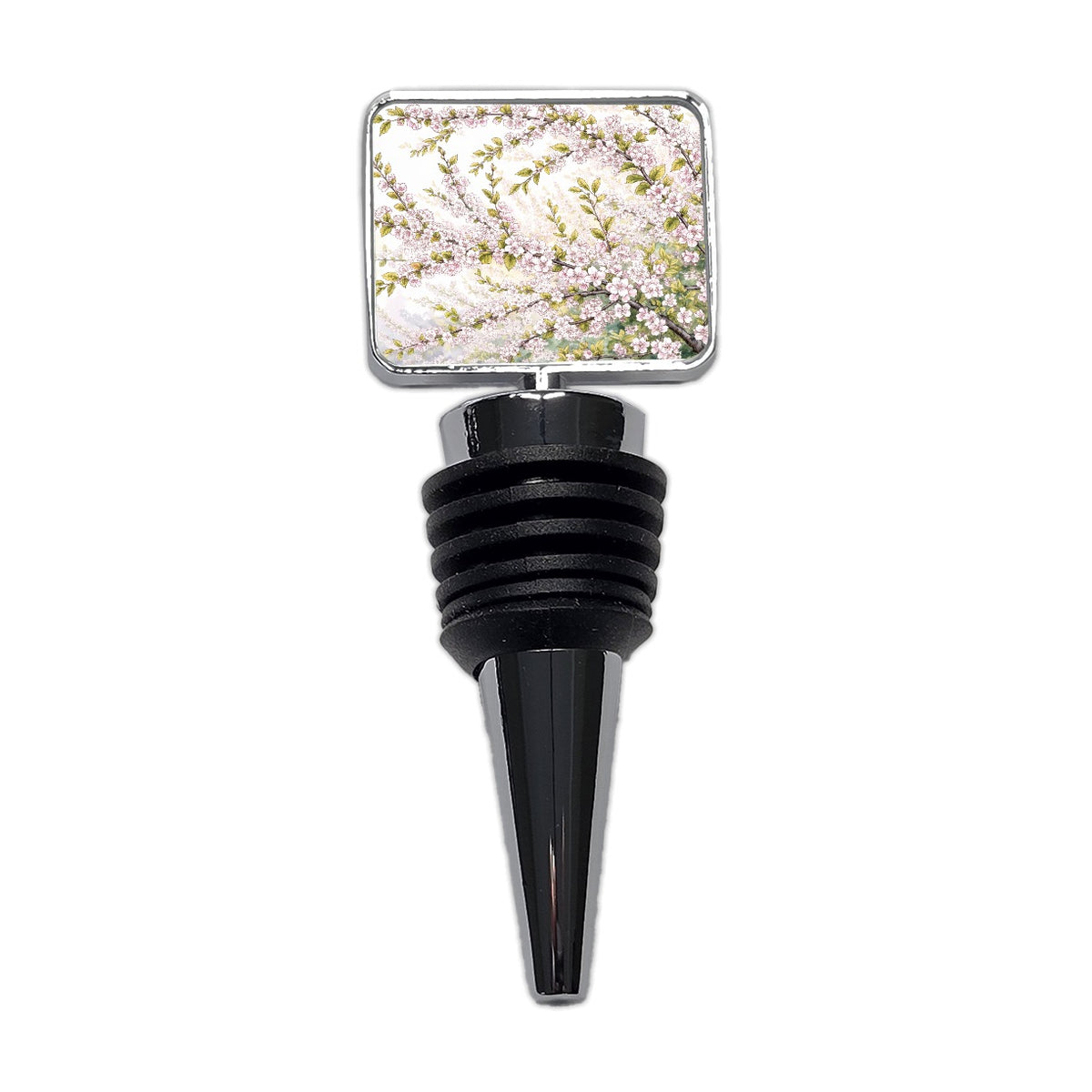 Apple Blossom Branches Wine Bottle Stopper
