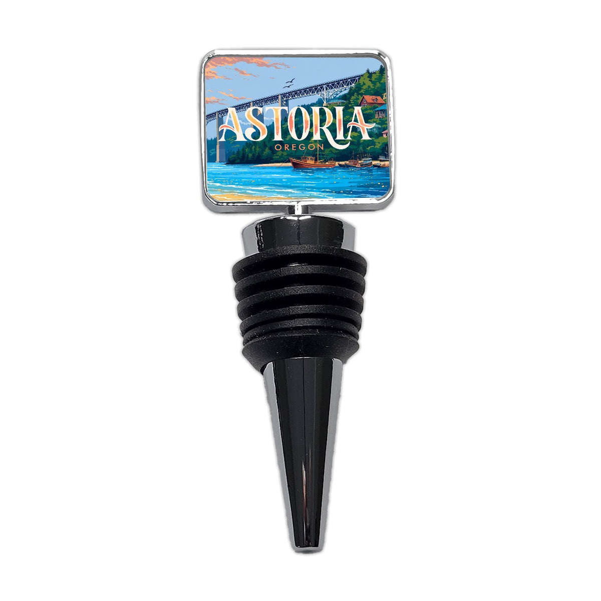 Astoria Oregon Travel Wine Bottle Stopper