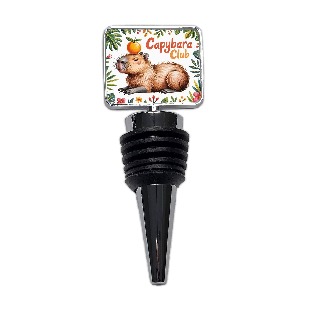 Capybara Club Whimsical Wine Bottle Stopper
