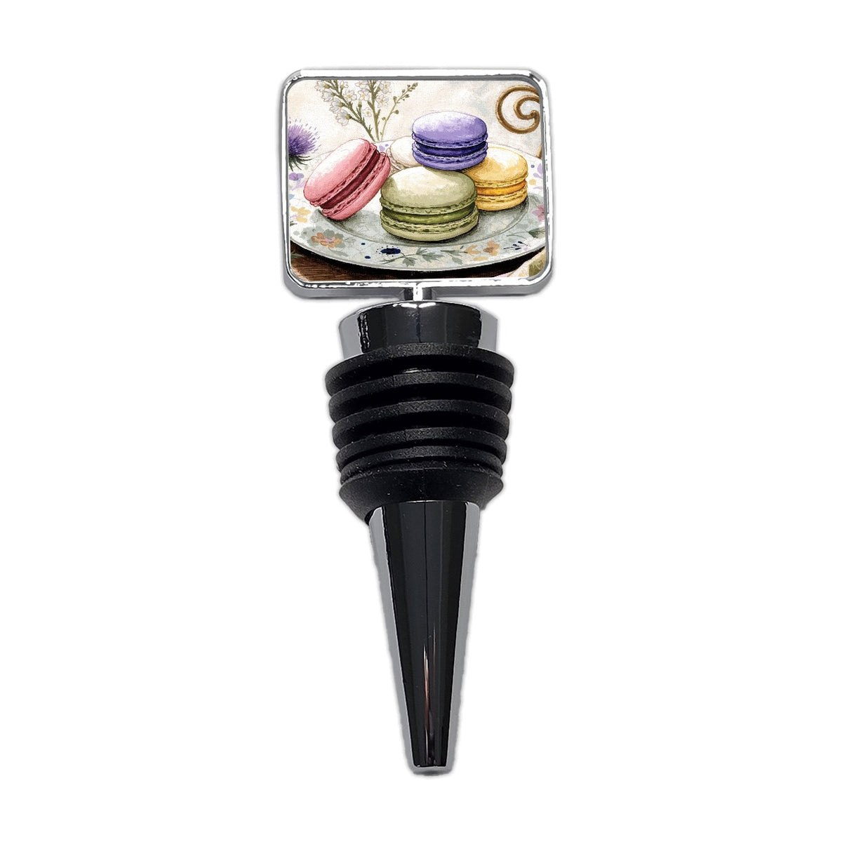 Colorful Macaron Patisserie Wine Bottle Stopper