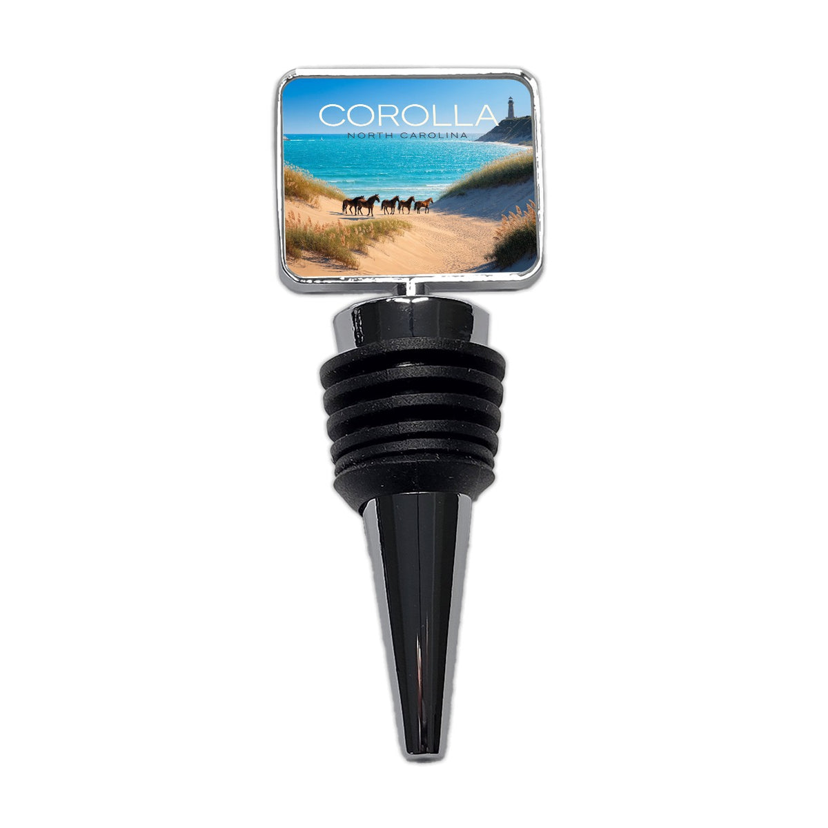 Corolla North Carolina Travel Wine Bottle Stopper