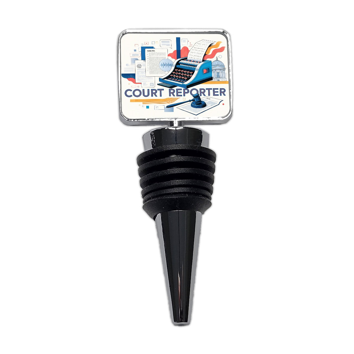 Court Reporter Wine Bottle Stopper