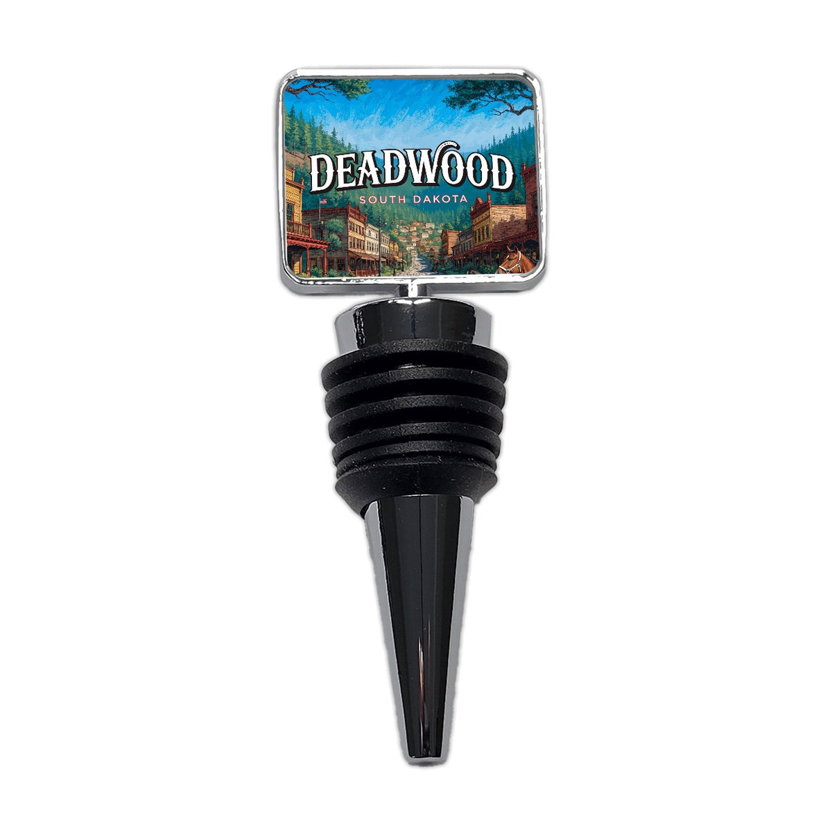 Deadwood South Dakota Travel Wine Bottle Stopper