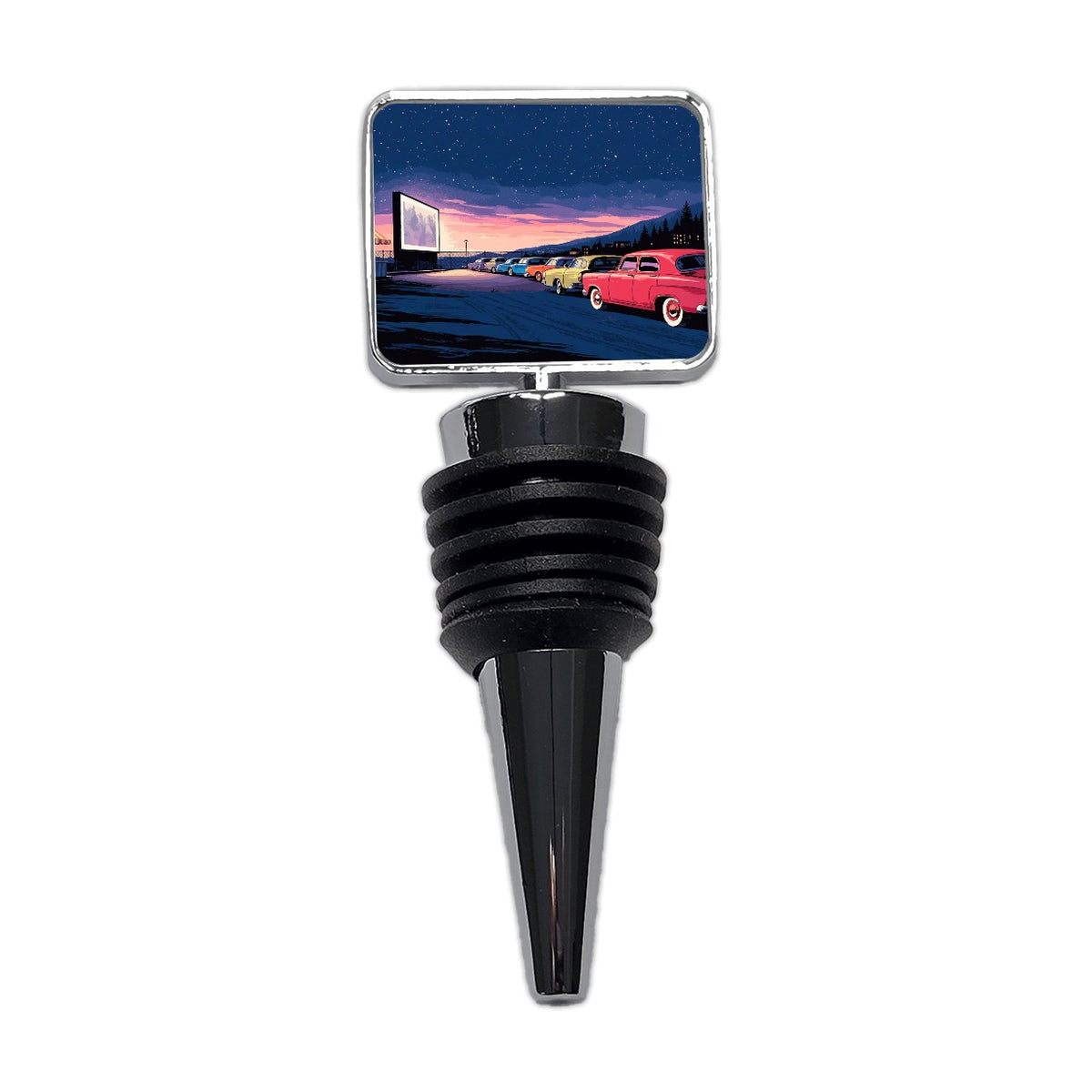 Drive-In Movie Night Wine Bottle Stopper