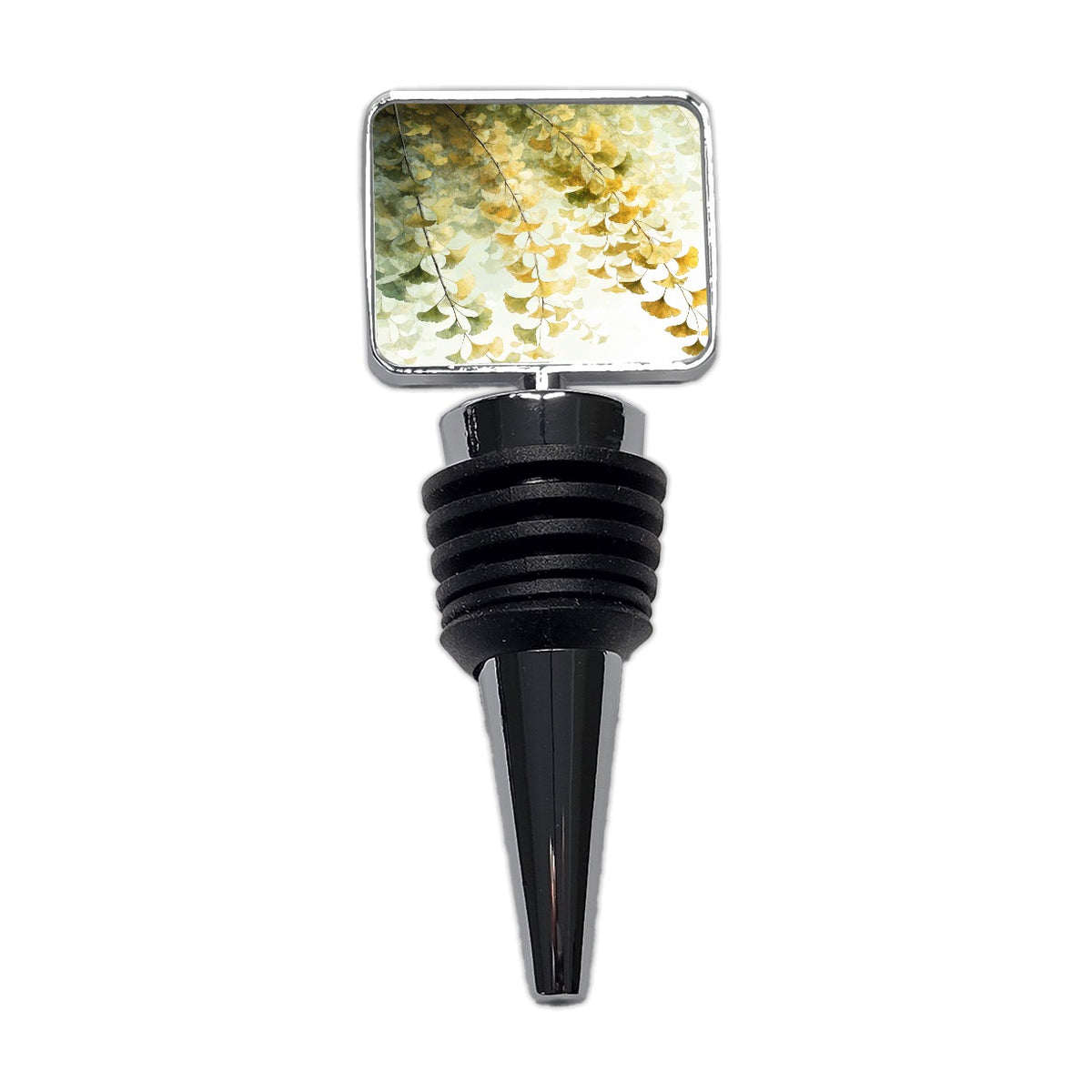 Elegant Ginkgo Leaves Wine Bottle Stopper