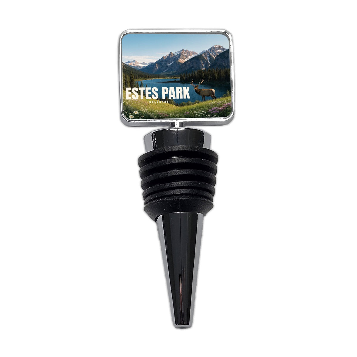 Estes Park Colorado Travel Wine Bottle Stopper