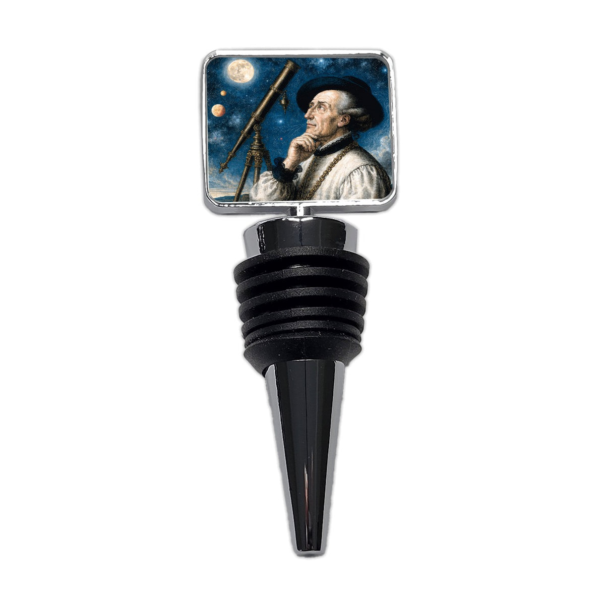 Galileo Galilei Astronomer Wine Bottle Stopper