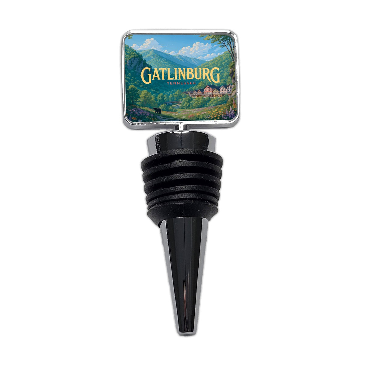 Gatlinburg Tennessee Travel Wine Bottle Stopper