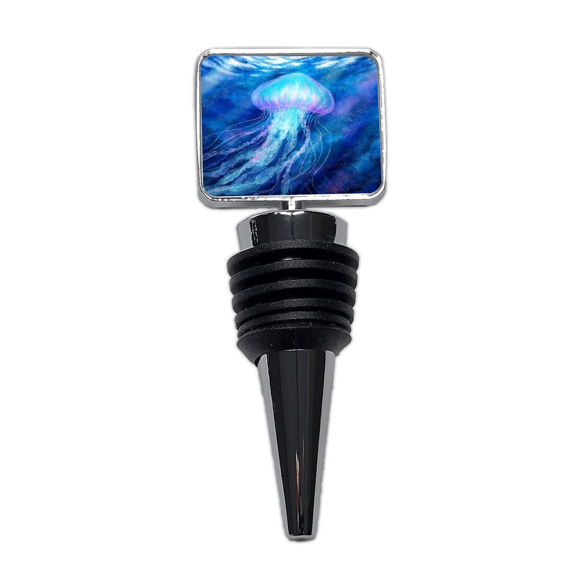Glowing Jellyfish Ocean Wine Bottle Stopper