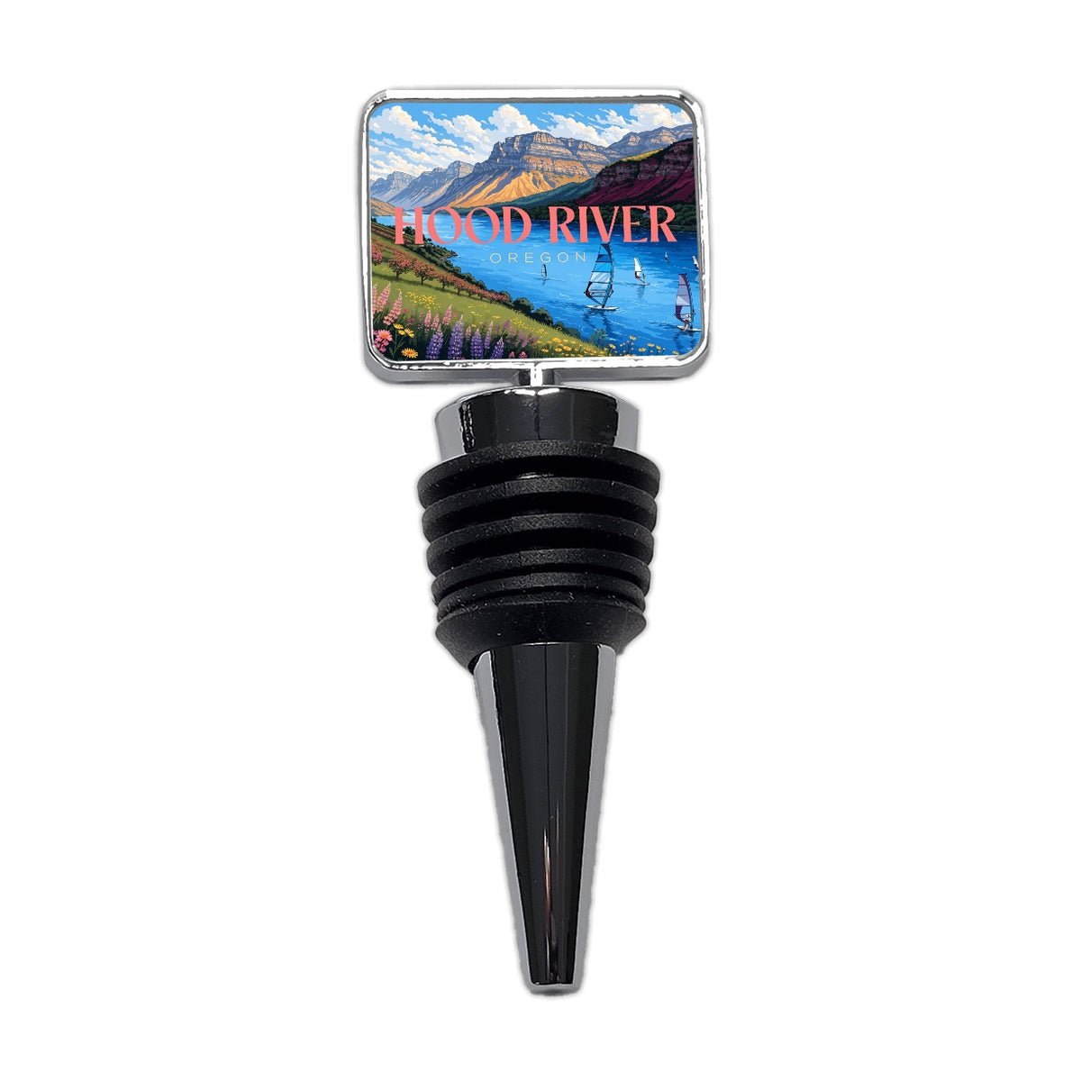 Hood River Oregon Travel Wine Bottle Stopper