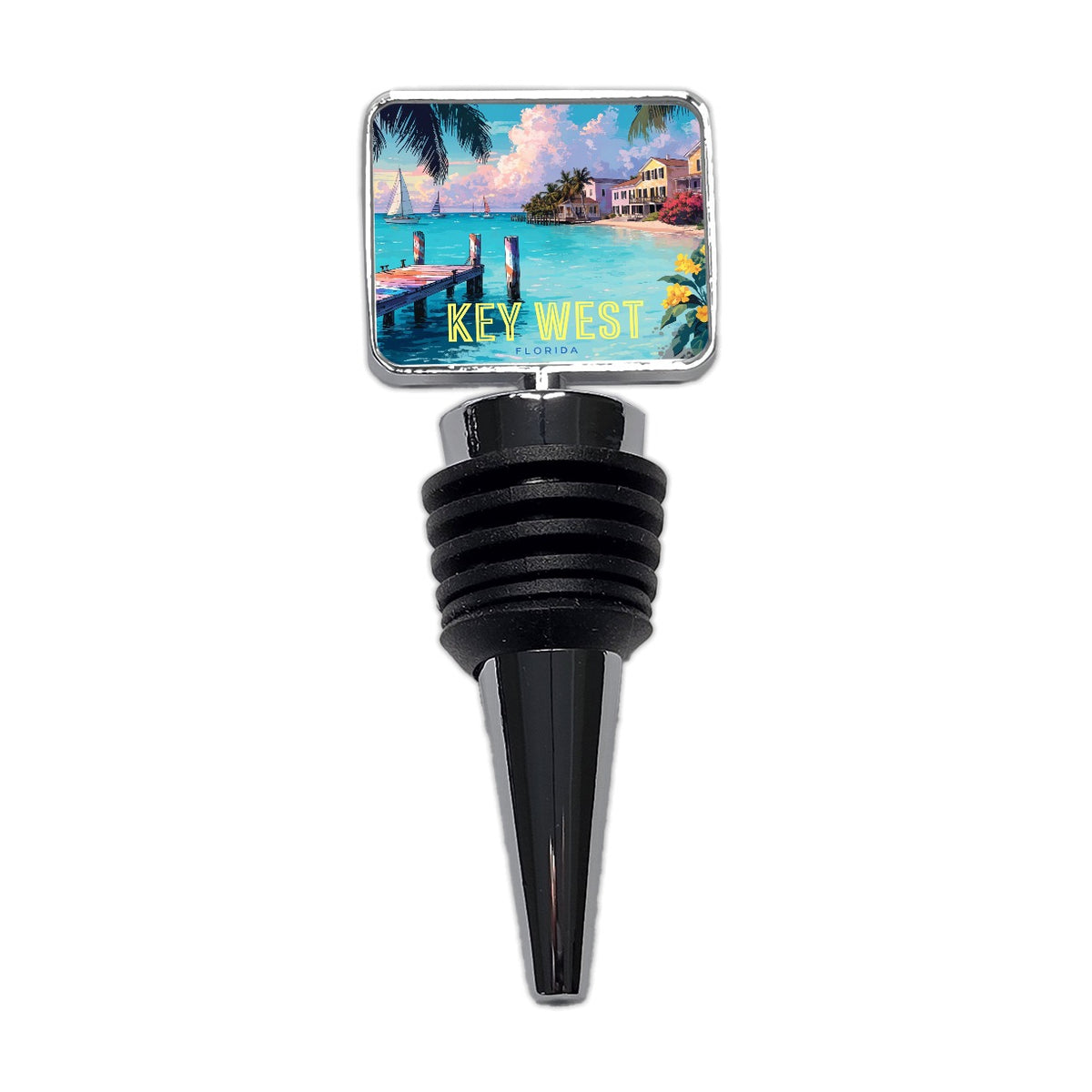 Key West Florida Travel Scenic Wine Bottle Stopper