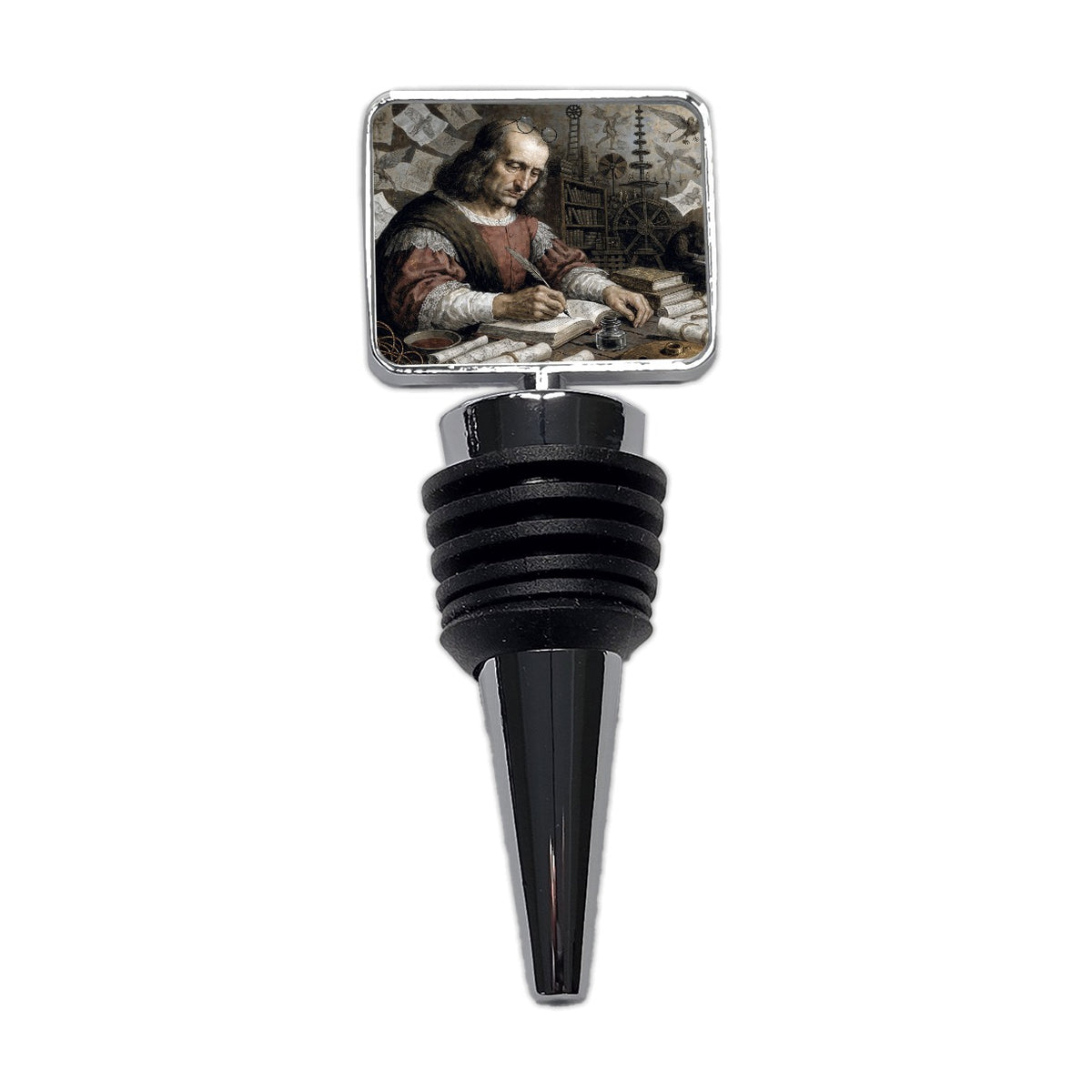 Leonardo Da Vinci Wine Bottle Stopper