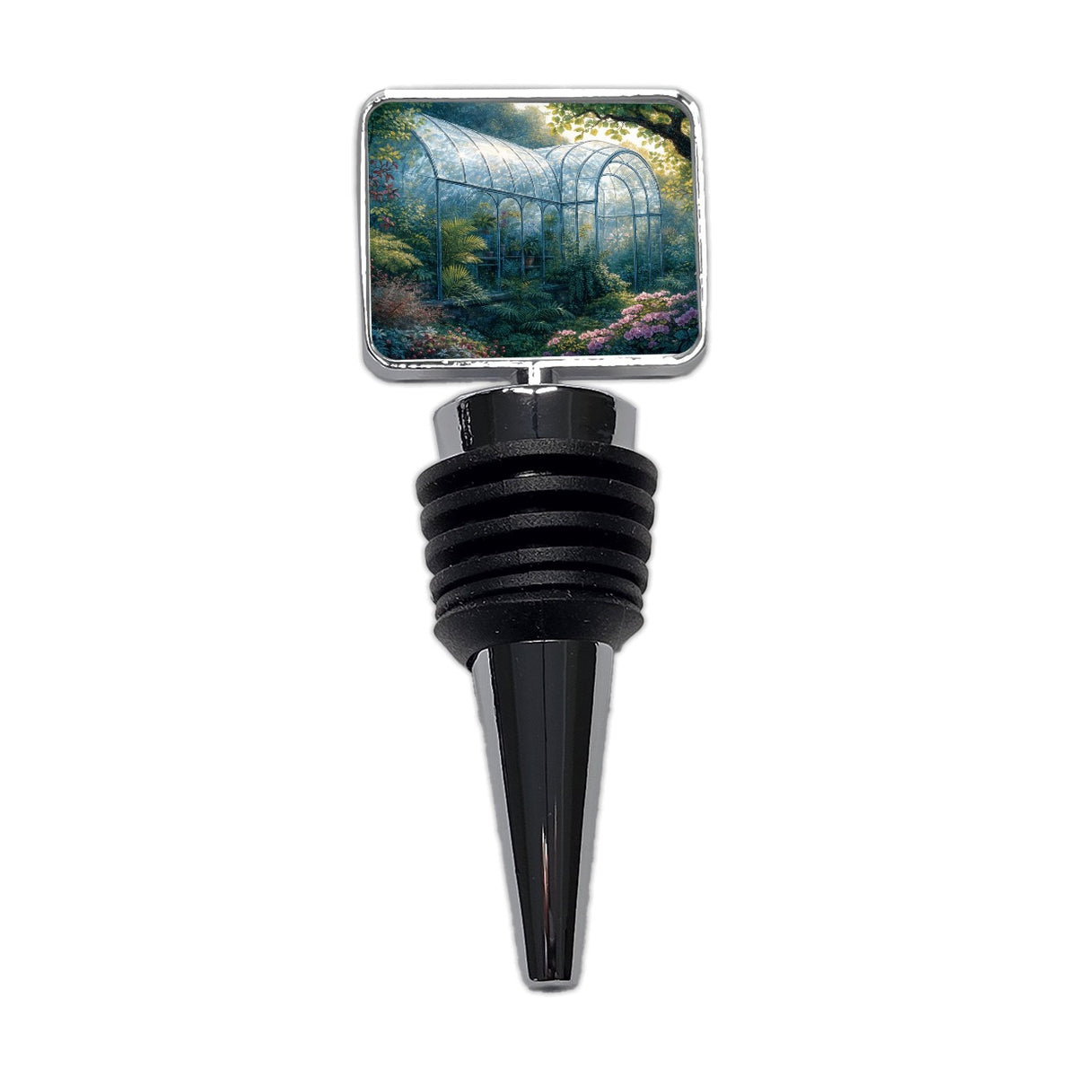 Lush Garden Glass Conservatory Wine Bottle Stopper