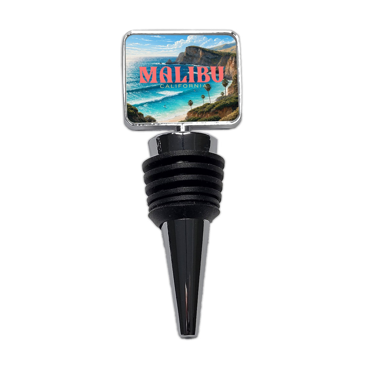 Malibu California Travel Wine Bottle Stopper