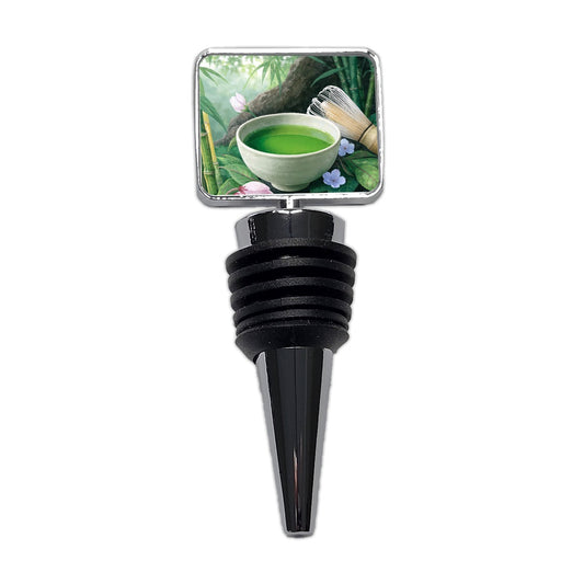 Matcha Tea Garden Wine Bottle Stopper
