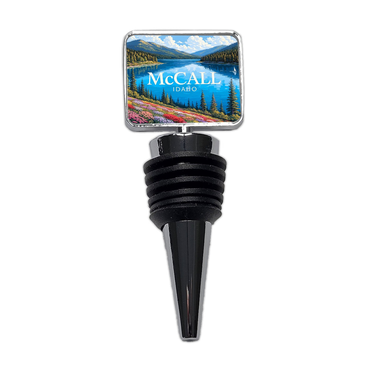 McCall Idaho Travel Wine Bottle Stopper