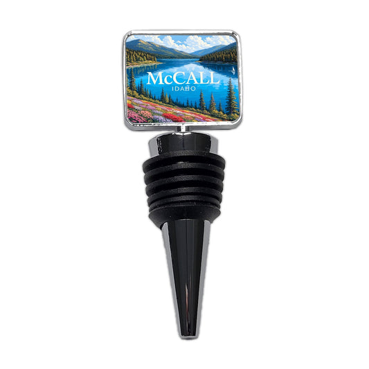 McCall Idaho Travel Wine Bottle Stopper