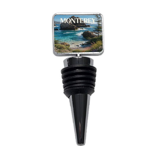 Monterey California Travel Ocean Wine Bottle Stopper