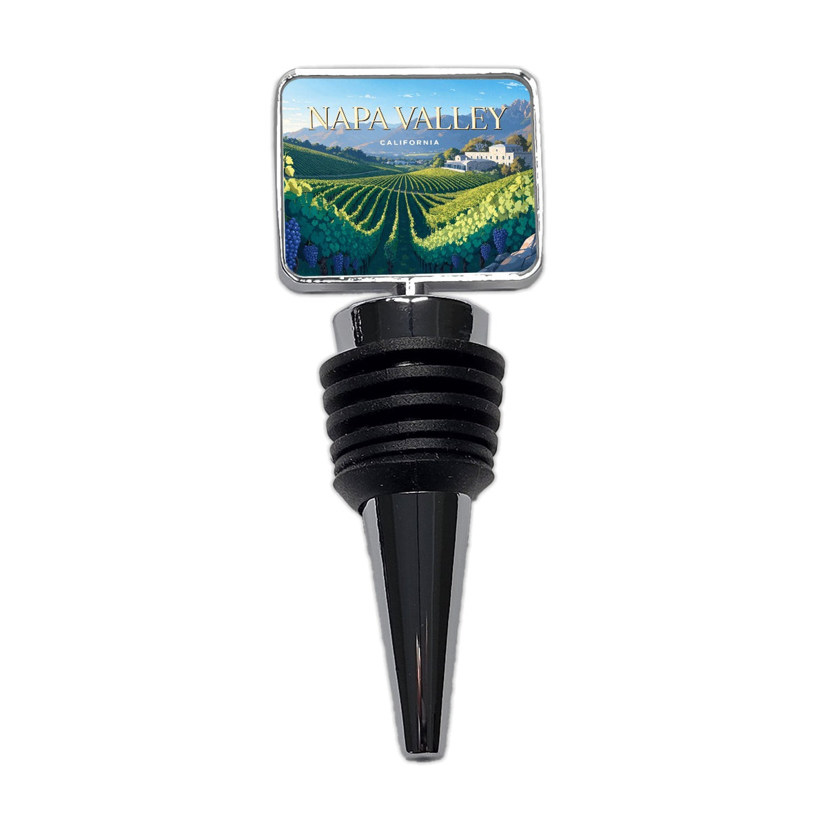 Napa Valley California Travel Grape Vines Wine Wine Bottle Stopper