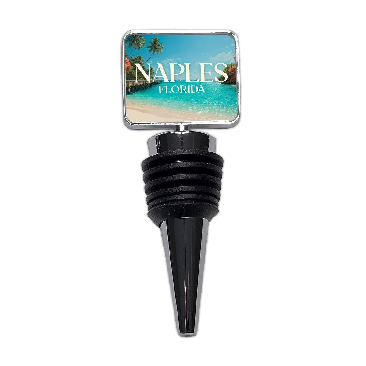 Naples Florida Travel Wine Bottle Stopper