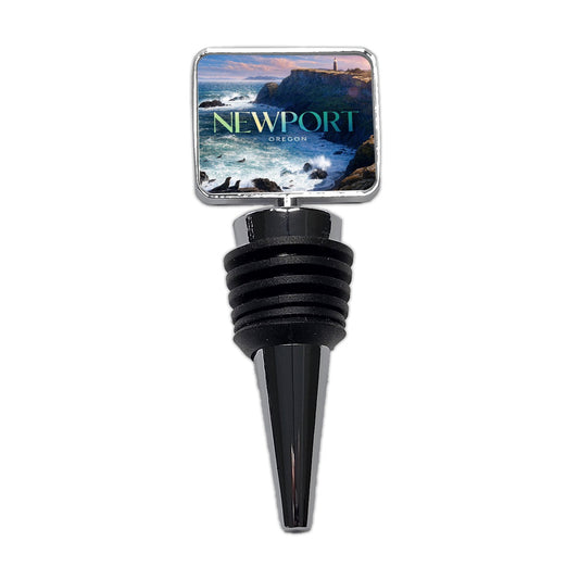 Newport Oregon Travel Wine Bottle Stopper