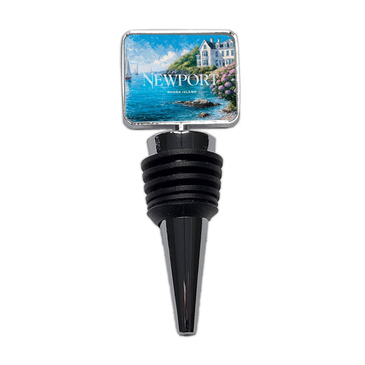 Newport Rhode Island Travel Wine Bottle Stopper