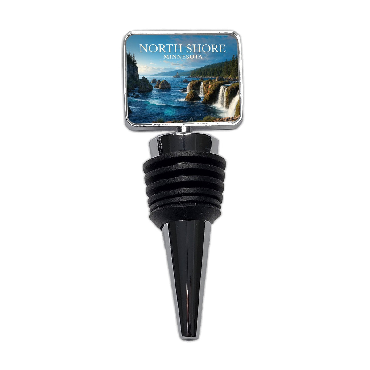 North Shore Minnesota Travel Wine Bottle Stopper