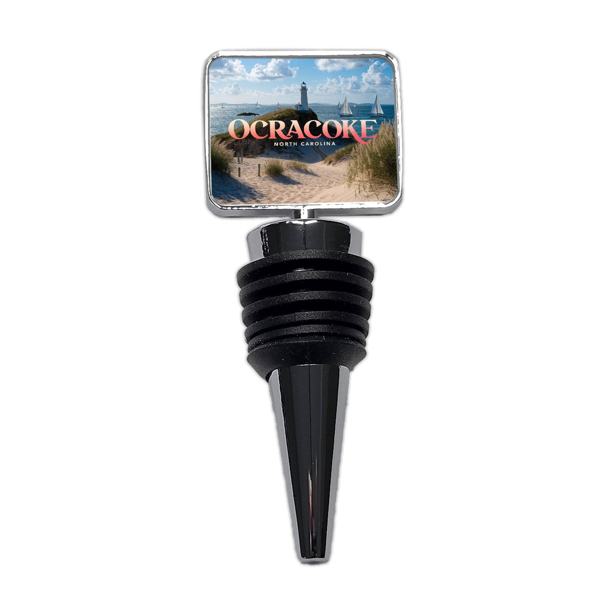 Ocracoke North Carolina Travel Wine Bottle Stopper