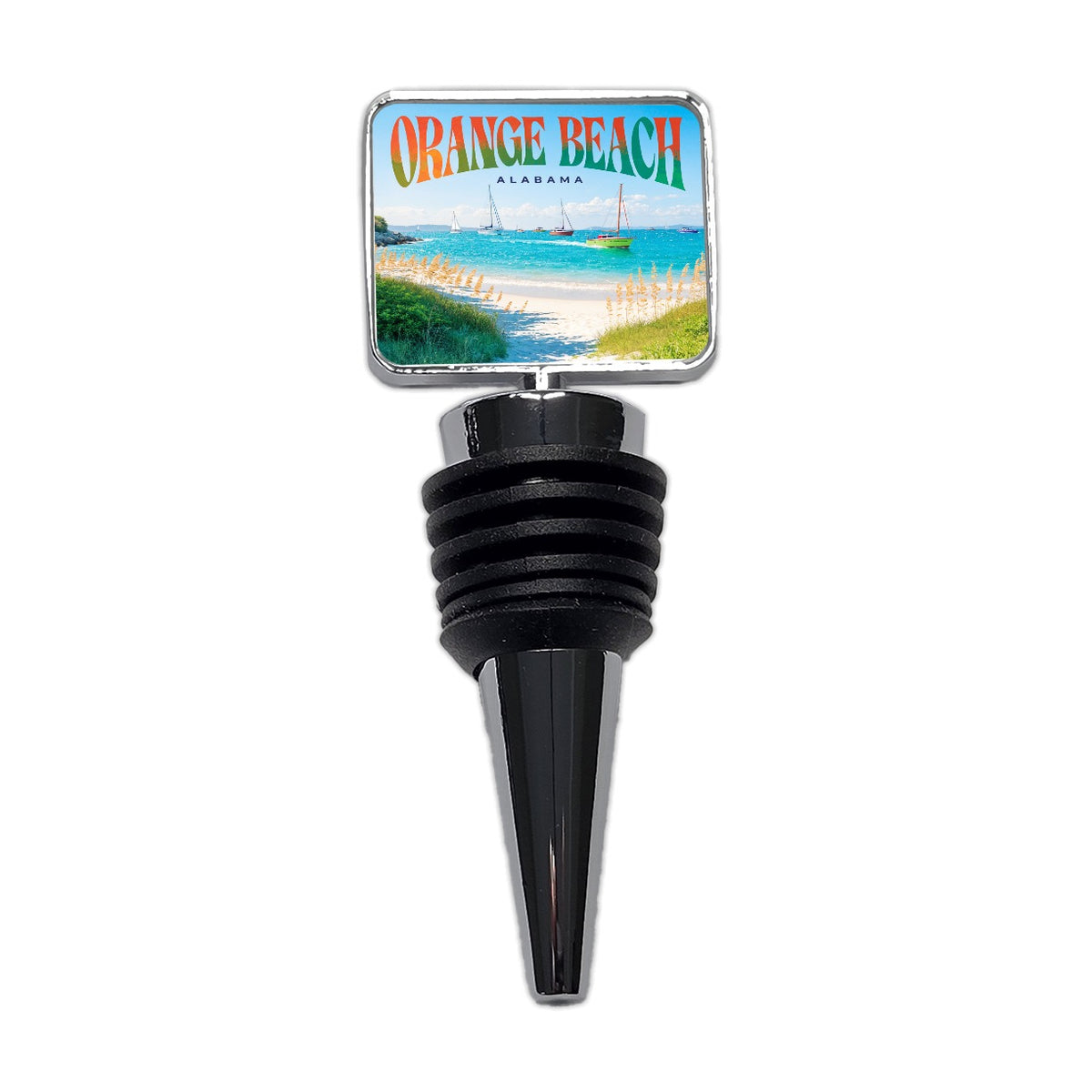 Orange Beach Alabama Travel Wine Bottle Stopper