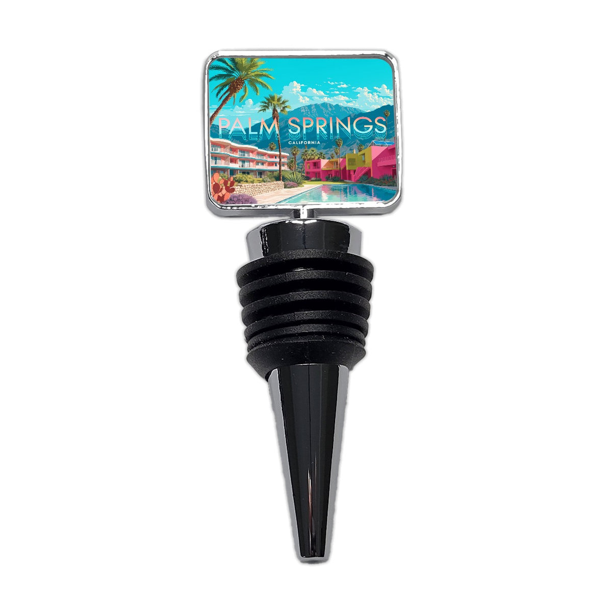 Palm Springs California Travel Wine Bottle Stopper