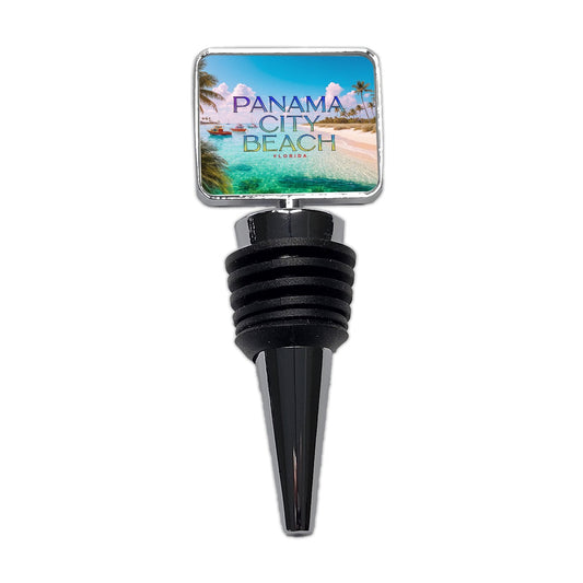 Panama City Beach Florida Travel Wine Bottle Stopper