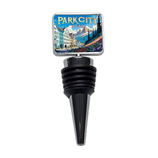 Park City Utah Travel Wine Bottle Stopper