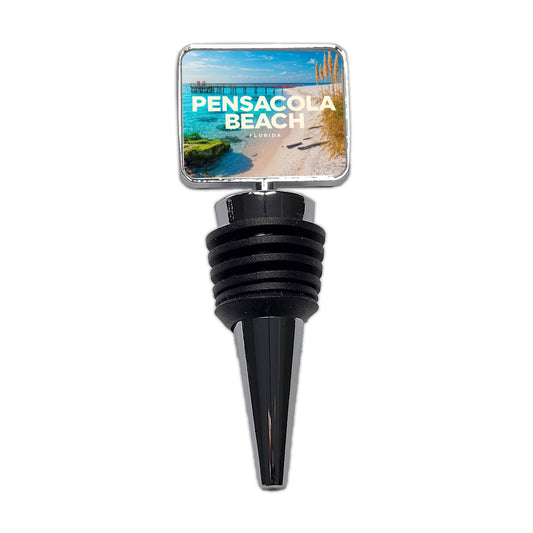 Pensacola Beach Florida Travel Wine Bottle Stopper