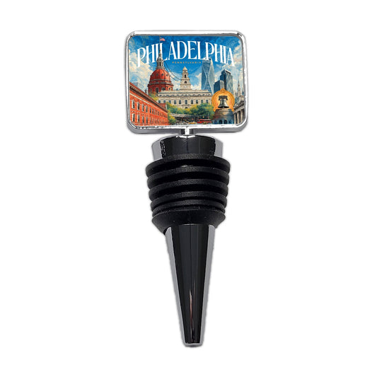 Philadelphia Pennsylvania Travel Wine Bottle Stopper