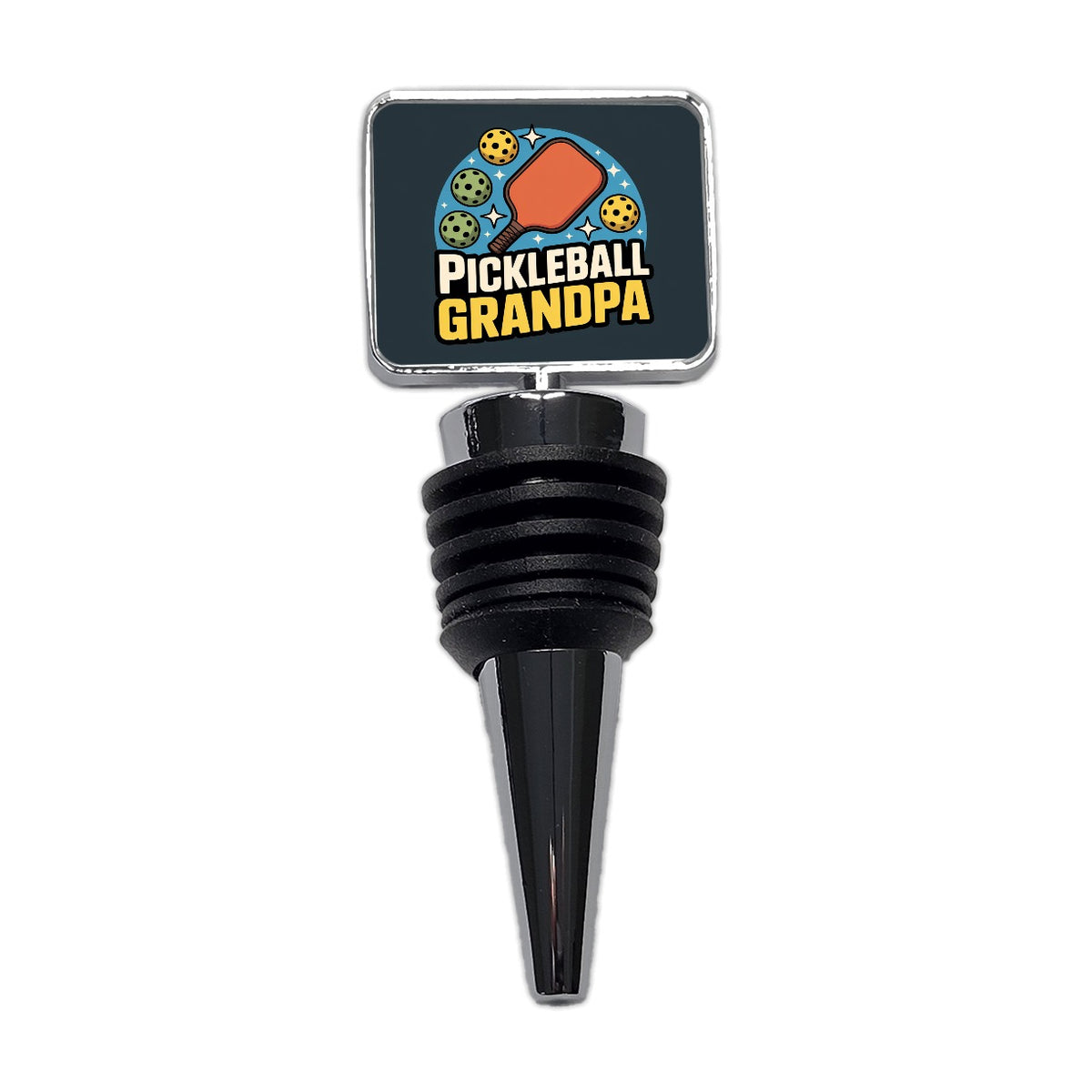 Pickleball Grandpa Wine Bottle Stopper