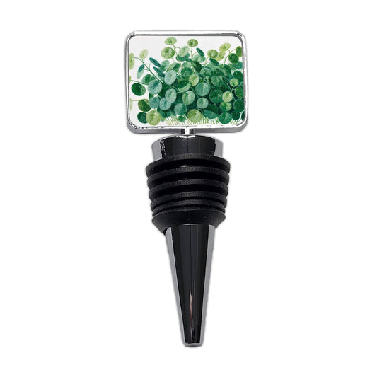 Pilea Chinese Money Plant Wine Bottle Stopper