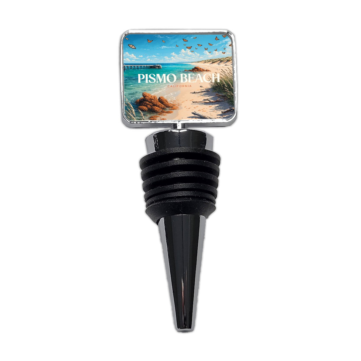 Pismo Beach California Travel Wine Bottle Stopper