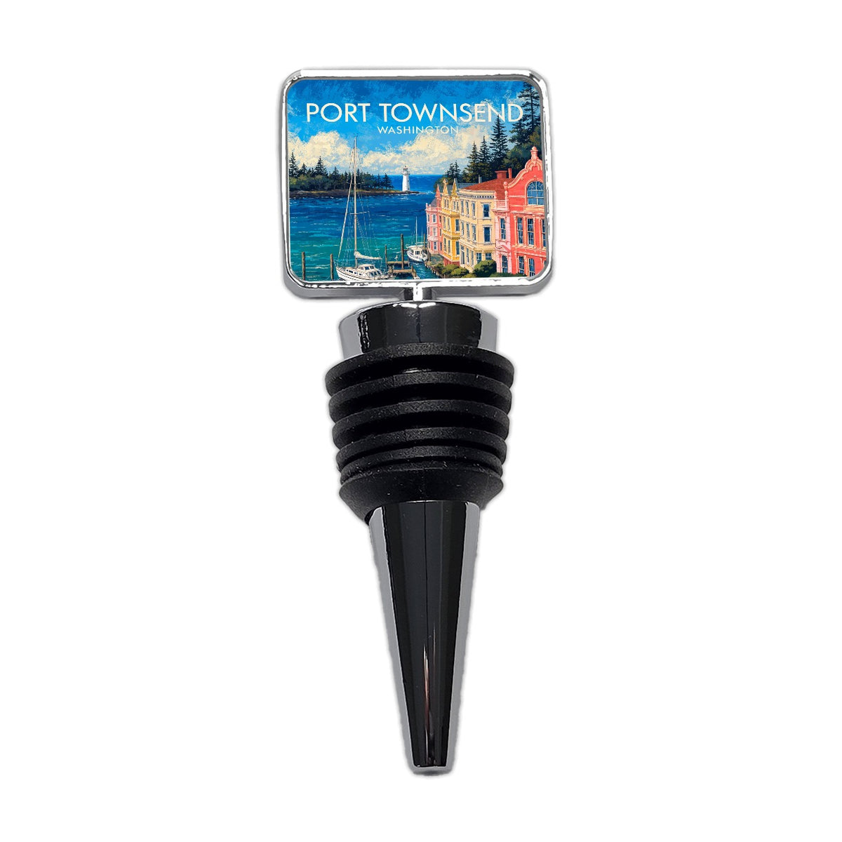 Port Townsend Washington Travel Wine Bottle Stopper