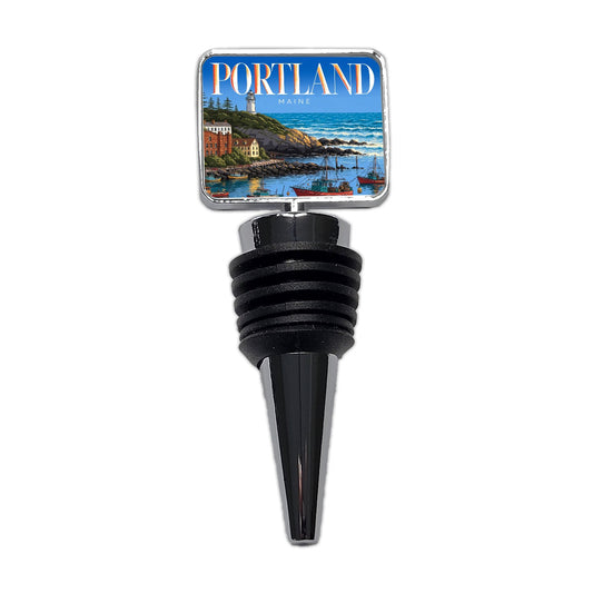 Portland Maine Travel Wine Bottle Stopper