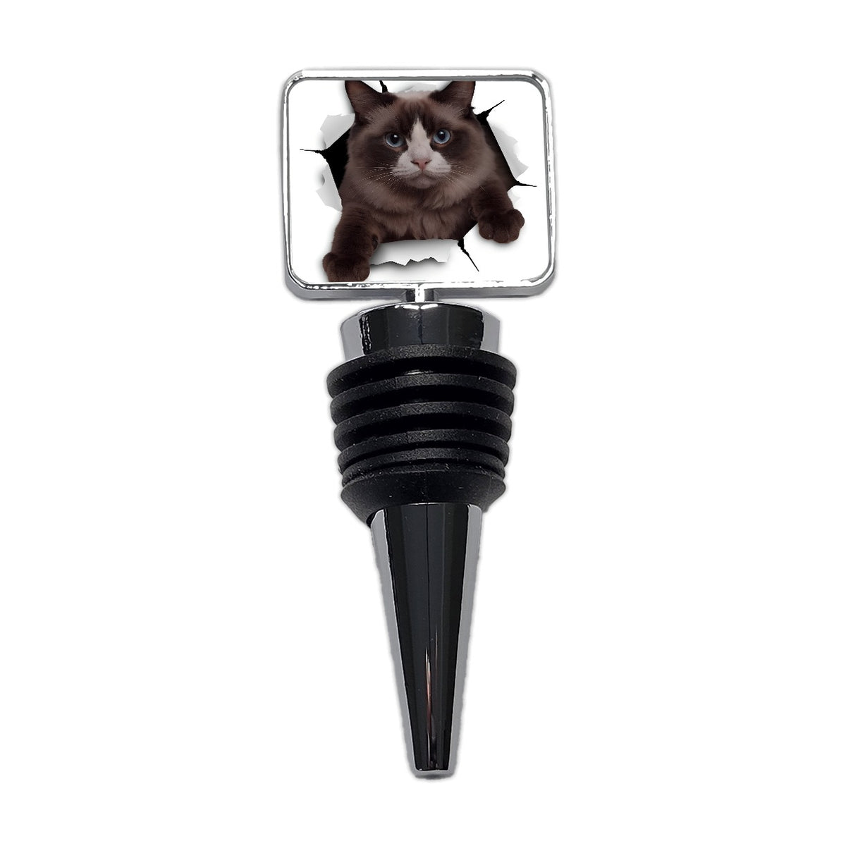 Ragdoll Cat Breakout Wine Bottle Stopper