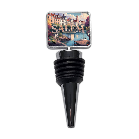 Salem Massachusetts Travel Wine Bottle Stopper